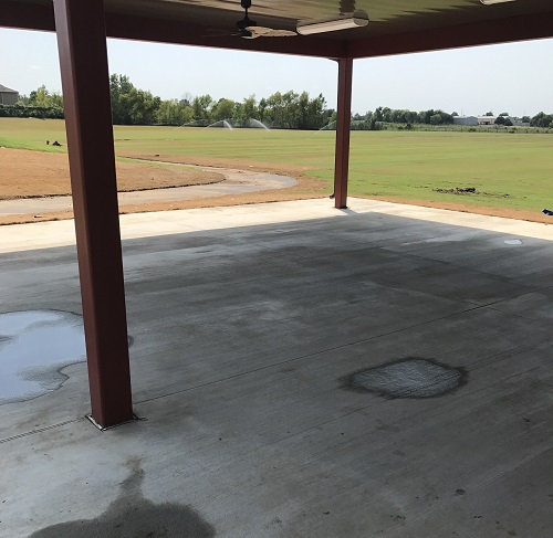 Large commercial patio on a ranch